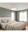 60W LED taklampe med vifte - CCT, hvit, inkl. fjernkontroll