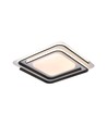 60W LED design taklampe - CCT 3-i-1, dimbar med fjernkontroll, hvit/sort kant