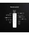 60W LED design taklampe - CCT 3-i-1, dimbar med fjernkontroll, hvit/sort kant