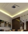 V-Tac 70W LED dekorativ taklampe - CCT 3-i-1, dimbar, sort, inkl. fjernkontroll