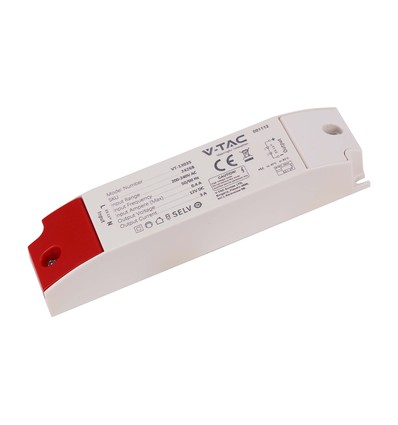 36W / 12V DC strømforsyning til LED-strips - 3A, IP44 våtrom