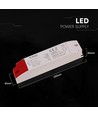 60W / 12V DC strømforsyning til LED-strips - 5A, IP44 våtrom