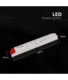 300W / 12V DC strømforsyning til LED-strips - 25A, IP44 våtrom