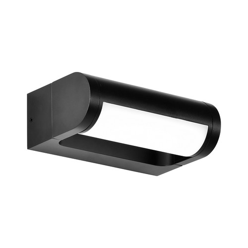 V-Tac 10W LED vegglampe - Sort, IP65, Cree chip, 3000K, 6 års garanti