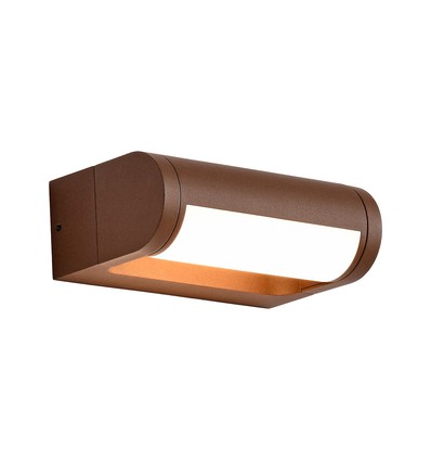 V-Tac 10W LED justerbar vegglampe - IP65, Cortenfarget, Cree chip, 3000K, 6 års garanti