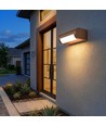 V-Tac 10W LED justerbar vegglampe - IP65, Cortenfarget, Cree chip, 3000K, 6 års garanti