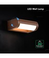 V-Tac 10W LED justerbar vegglampe - IP65, Cortenfarget, Cree chip, 3000K, 6 års garanti