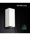 10W LED vegglampe - 3-i-1 CCT, IP65, hvit, opp/ned lys