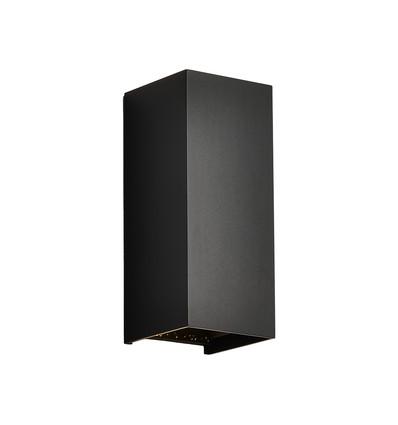 V-Tac 10W LED vegglampe 3-i-1 - Sort hus, IP65, opp/ned lys, inkl. lyskilde