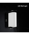 10W LED vegglampe - 3-i-1 CCT, hvit armatur, IP65, opp/ned lys