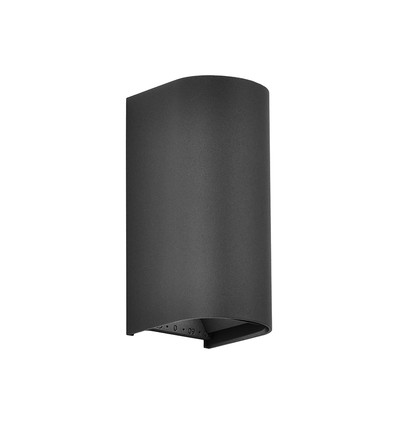 10W LED vegglampe - 3-i-1 CCT, IP65, sort, opp/ned lys
