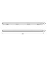 150cm kraftig LED-armatur - Gjennomgangskoblet, 50W, 5000K, 160 lm/W