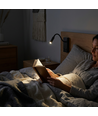 3W LED sengelampe med USB-A og USB-C ladeport - CREE chip, sort, inkl. lyskilde