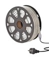 50m arbeidslys LED-strip - 230V, IP65, 1500 lm/m, 12W/m, 4000K, Byggeplassbelysning