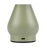 Oppladbar LED bordlampe - Grønn, Ø15cm, 22cm høy, touch dimbar, 3i1, IP20 innendørs