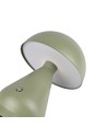 Oppladbar LED bordlampe - Grønn, Ø15cm, 22cm høy, touch dimbar, 3i1, IP20 innendørs
