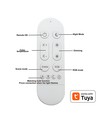 6 stk. RGB+CCT Smart Home downlight - 5W LED, Bluetooth, fjernkontroll, virker med Google Home og Alexa