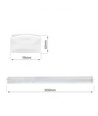 120cm LED-armatur, Watt og CCT-justerbar - 3CCT, 20/30/40W, 115lm/W, IP44, IK10, 5 års garanti