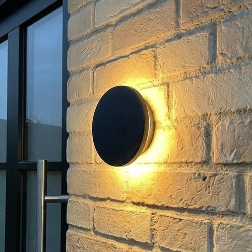 DOME vegglampe 12W - CCT, IP65, sort