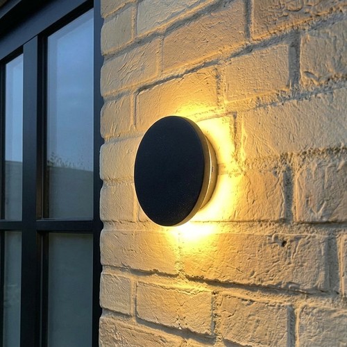 DOME vegglampe 18W - CCT, IP65, sort