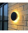 DOME vegglampe 18W - CCT, IP65, sort