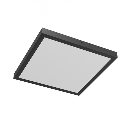 40W Taklampe, Justerbar Watt og CCT - 3 lysfarger, 24/35/40W, 5 års garanti, Firkantet, Sort kant