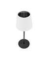 Oppladbar RGBW LED bordlampe med solcelle - Hvit, fjernkontroll