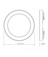 12W Taklampe, 3CCT - Ø167 mm, innebygd lyskilde