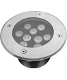 LEDlife nedgravningsspot - 9W, rund, rustfritt stål, 24V AC/DC