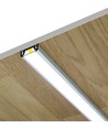 2m aluminiumsprofil SURFACE10 BC/UX - Svart anodisert, påbygging, LED skinne