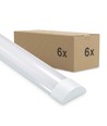 6x 120cm komplett LED-armatur - 40W, 3 års produsentgaranti, 230V