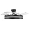 Taklampe m. skjult vifte - RA90, CCT, 60W, sort