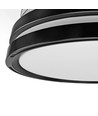 Taklampe m. skjult vifte - RA90, CCT, 60W, sort