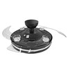 Taklampe m. skjult vifte - RA90, CCT, 60W, sort