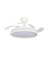 Taklampe m. skjult vifte - RA90, CCT, 60W, hvit