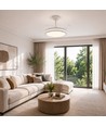 Taklampe m. skjult vifte - RA90, CCT, 60W, hvit