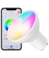 4x GU10 5W Smart Home LED-pære - Bluetooth, RGB+CCT, Tuya/Smart Life