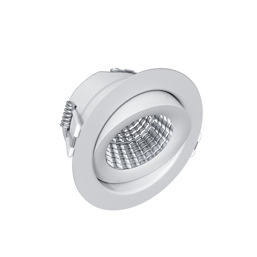 EVA 6 LED Downlight 6W Triac dimbar - 3000K, Ra98, Hvit