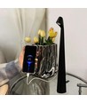 Oppladbar LED bordlampe inne/ute - Sort, 40cm høy, 3-trinns dimbar, IP44 utendørs