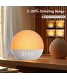 Wake-up Light vekkerklokke, soloppgangseffekt - Bluetooth 5.3 høyttaler, søvnlyder, dimbar