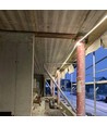 25m arbeidslys LED-strip - 230V, IP65, 1500 lm/m, 12W/m, 4000K, Byggeplassbelysning