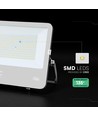 150W LED lyskaster - 135lm/W, CREE chip, IP65, sort hus, 6 års garanti