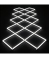 320W RA92 Hexagon LED 14 felt komplett sett - Inkl. strømtilkobling