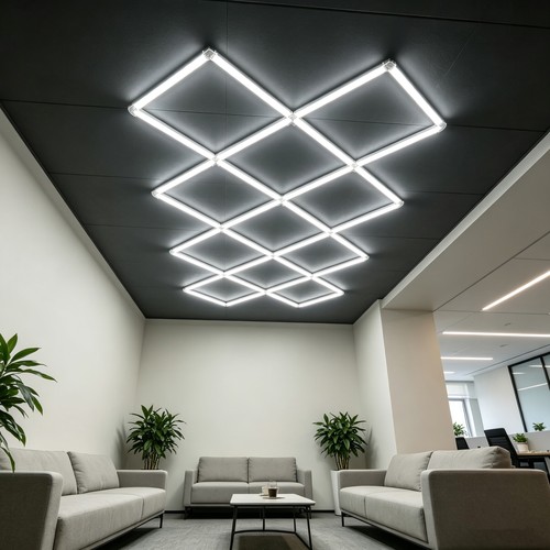 320W RA92 Hexagon LED 14 felt komplett sett - Inkl. strømtilkobling