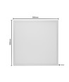 60x60 LED-panel 36W 1-10V dimbar - 116lm/w, UGR19, RA92, hvit kant