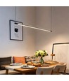 Svart spisestuelampe 126cm - 18W LED, 2800K, inkl. wireoppheng