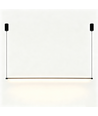 Sort spisestuelampe 126cm - 18W, inkl. wireoppheng