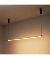126cm dimbar spisestuelampe - Svart, 18W LED, inkl. wireoppheng