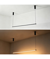 126cm dimbar spisestuelampe - Svart, 18W LED, inkl. wireoppheng