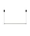 126cm dimbar spisestuelampe - Svart, 18W LED, inkl. wireoppheng